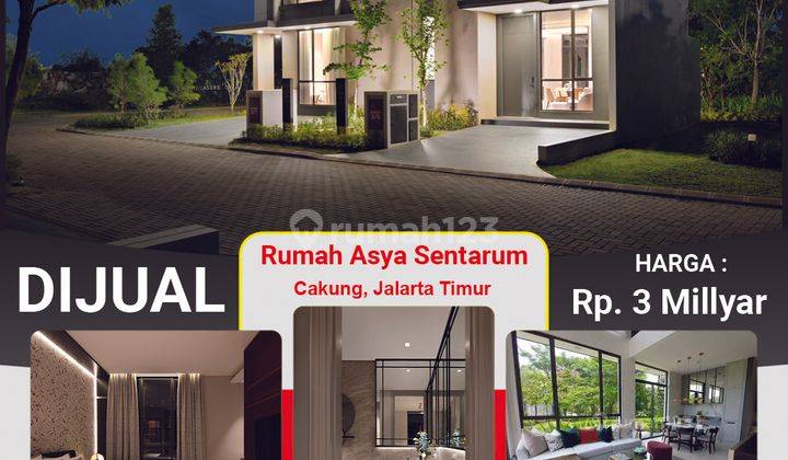 Rumah Mewah Kontemporer Asya Cluster Sentarum Tipe 6, Cakung 2