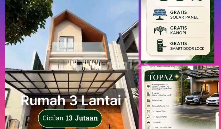 Balkon+Rooftop Rumah Baru 7X17 Topaz Jgc Attic 3 Lantai bisa KPR Balkon+Rooftop Rumah Baru 7X17 Topaz Jgc Attic 3 Lantai bisa KPR