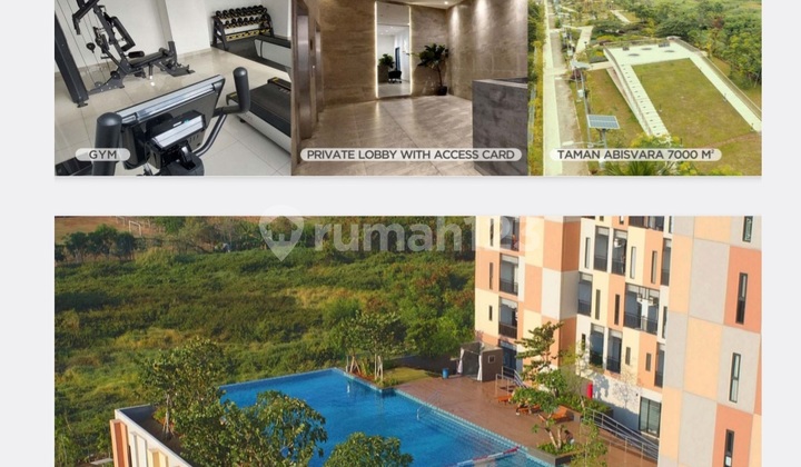 Parkiran Luas Apartemen 1 Kamar Sayana Harapan Indah Bekasi Siap Huni