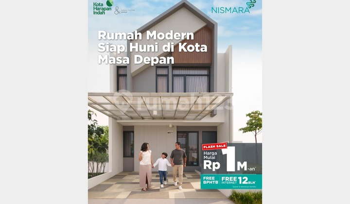 Rumah Baru Promo Dp Rendah Cluster Nismara Harapan Indah Bekasi  2