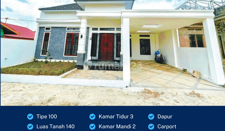 Rumah Type 100/140 Dekat pusat mall kota pekanbaru 1