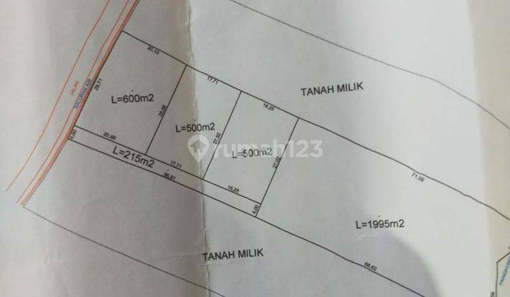 Dijual Tanah Kedungu View Laut Dan Sawah 2