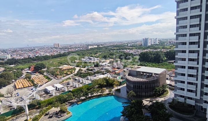 Dijual apartemen Jakarta Barat siap huni, view terbaik, hadap Timur dan Selatan, view city & pool