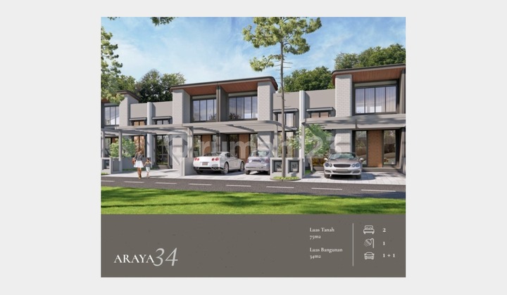 Rumah Premium Investasi Terbaik - Cluster Araya Lake Berada di Perumahan Grand Residence City, Bekasi