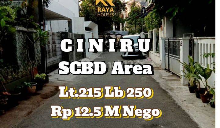 Dijual Jalan Ciniru Scbd Area Kebayoran Baru Jakarta Selatan 1