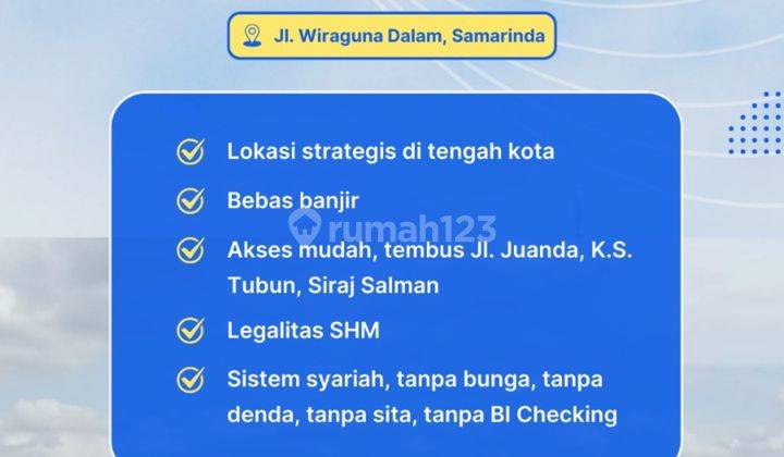 Tanah Kavling Tengah Kota Samarinda View Kota Samarinda 1
