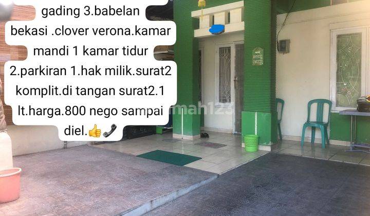 Rumah Siap Huni SHM Villa Mutiara Gading di Babelan, Bekasi 1