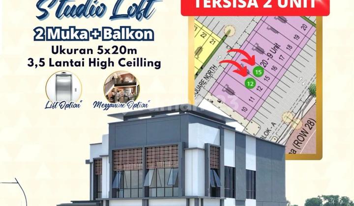 Ruko Row Jalan 50 Dp 0% Pasadena Square North Ruko 3 Lantai