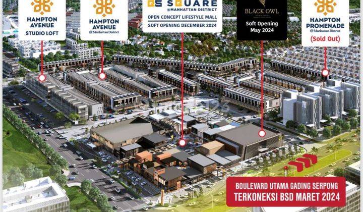 Ruko Hampton Lokasi Di Boulevard Gading Serpong 1