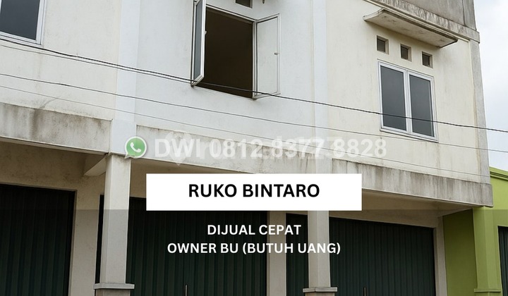 Strategic 2-Story Shophouse in Jurangmangu Tangsel - Super Low Price (Owner Bu) - SHM 2