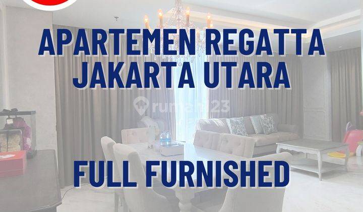 ruang makan apartemen regatta full furnished dengan