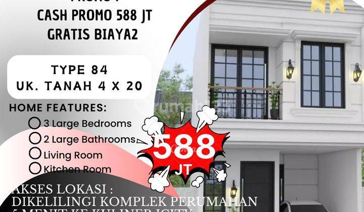 Twon House 2 Lantai Jl. Sidodadi Johor  1