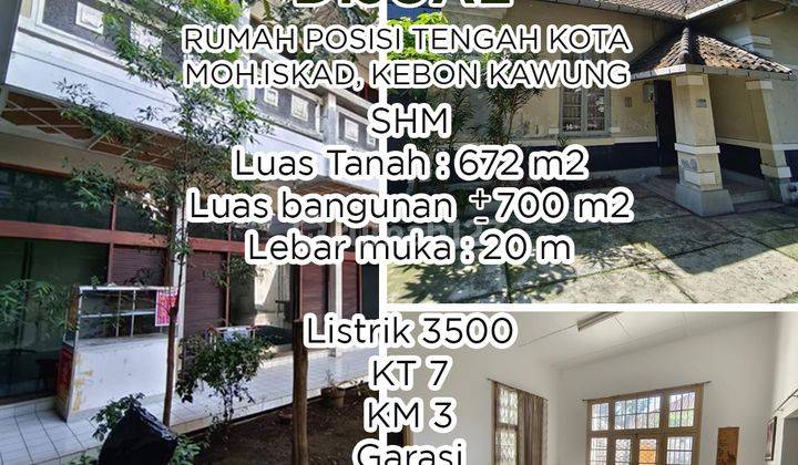 Dijual Rumah Moh.iskad, Kebon Kawung, Bandung 1