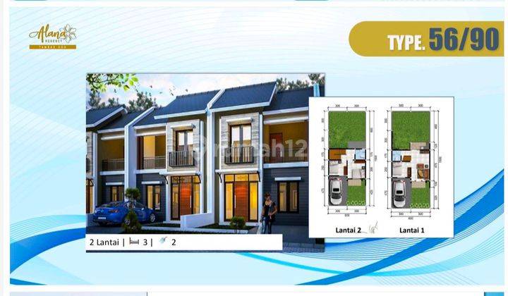 NUP 5 JTAN, BISA DAPAT RUMAH 500 JTAN, HANYA ADA DI ALANA REGENCY TAMBAK OSO PHASE III,  1