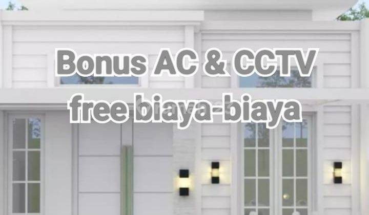 Rumah baru SHM dekat Toll Kalimalang, bonus AC, CCTV dan Free biaya² Lokasi di Bintara  1