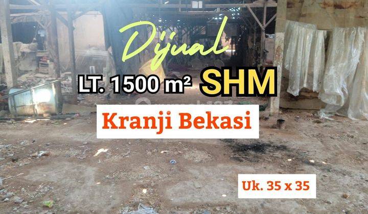 Tanah Dijual 1500 M² Lokasi Kranji Bekasi Barat Masuk Mobil 1