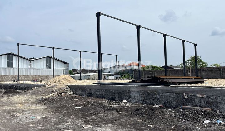 New Gudang + Ruang kantor tahap finishing siap huni akhir juni 2025 di lokasi yang strategis dekat dengan jalan Raya utama dan pusat kota diarea Denpasar barat 