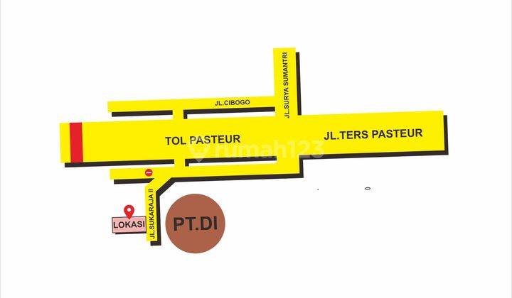 Ruko 3lt Strategis Dekat Tol Pasteur Bandung 2