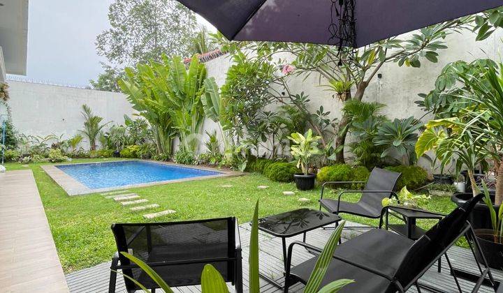 Rumah Mewah di Cipete Jakarta Selatan siap Huni Private pool 2