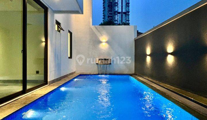 Turun Harga Rumah Mewah 3 Lt + Pool + Rooftop Di Kemang Jak - Sel 2