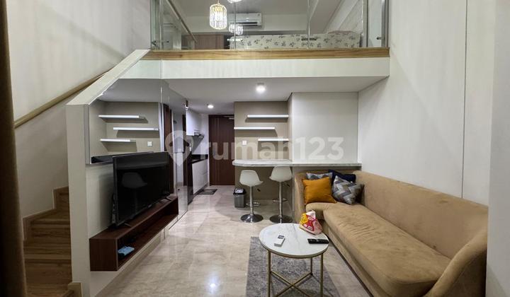 For Rent Studio Loft Apartment Furnished Connected to Mall in South Jakarta