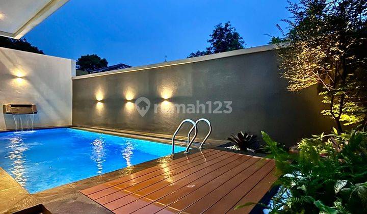 Turun Harga Rumah Mewah 3 Lt + Pool + Rooftop Di Kemang Jak - Sel 1