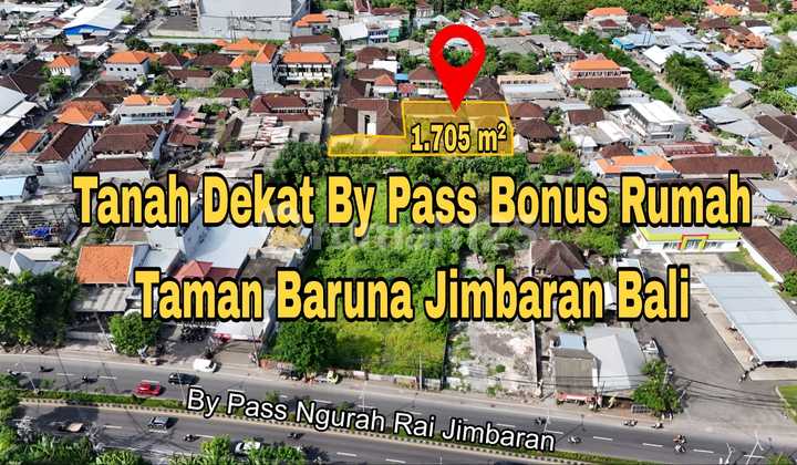 Tanah Dekat By Pass Bonus Rumah Taman Baruna Jimbaran Bali 