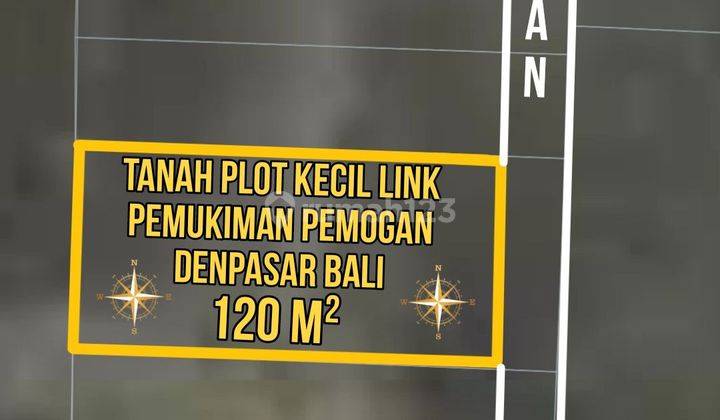 Tanah Plot Kecil Link Pemukiman Pemogan Denpasar Bali 
 1