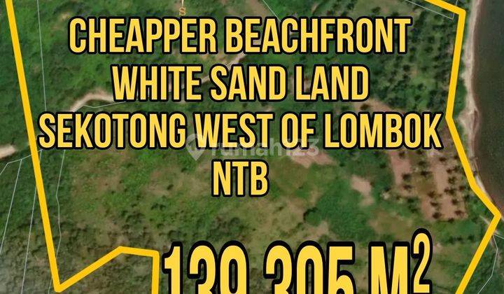 Cheapper Beachfront White Sand Land Sekotong West of Lombok NTB 1