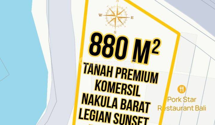 Tanah Premium Komersil Nakula Barat Legian Sunset Road Bali 1