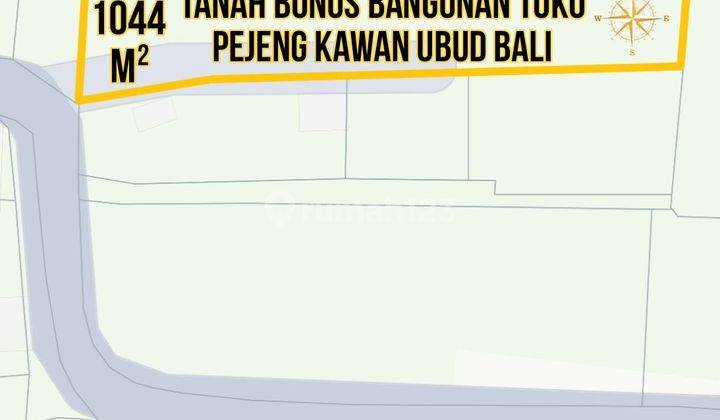 Tanah Bonus Bangunan Toko Pejeng Kawan Ubud Bali 1