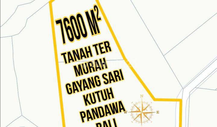 Cheapest Land in Gayang Sari Kutuh Pandawa Bali
 1