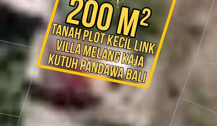 Tanah Plot Kecil Link Villa Melang Kaja Kutuh Pandawa Bali 1