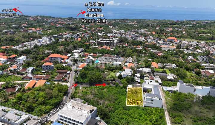 Tanah Link Villa Ocean View Pura Masuka Ungasan Bali