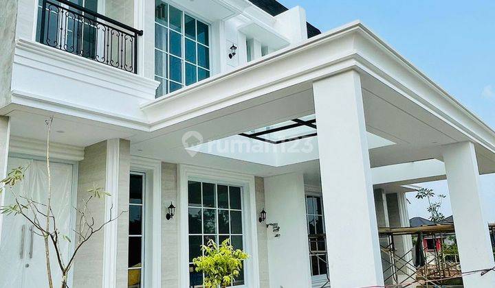 RUMAH 3 LANTAI DESIGN CLASSIC MODERN DALAM CLUSTER BAMBU APUS JAKTIM 1