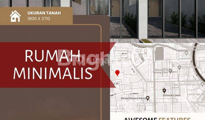 RUMAH MINIMALIS BANGUNAN MANDIRI BRAND NEW! DI DURI KEPA JAKARTA BARAT 2