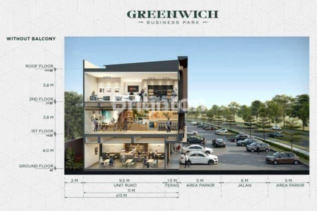 RUKO GREENWICH BUSINESS PARK BSD CITY TANGERANG 2