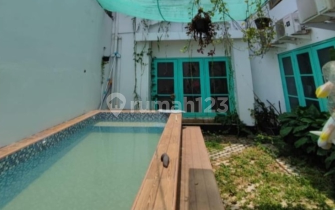 House for Sale at NJOP Price in Mampang Kemang with Swimming Pool, Land Area 318 2