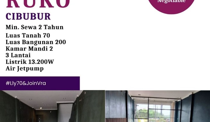 For Rent: Shop House for Bank or Office in Alternatif Cibubur 2