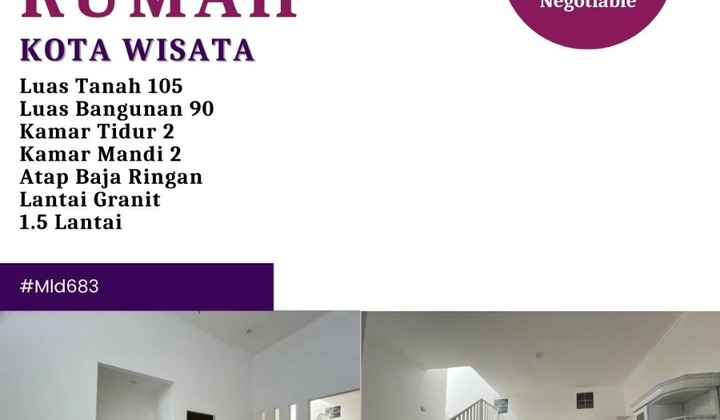 Dijual Murah Rumah 1.5 Lantai Bagus dan Rapih di Cibubur