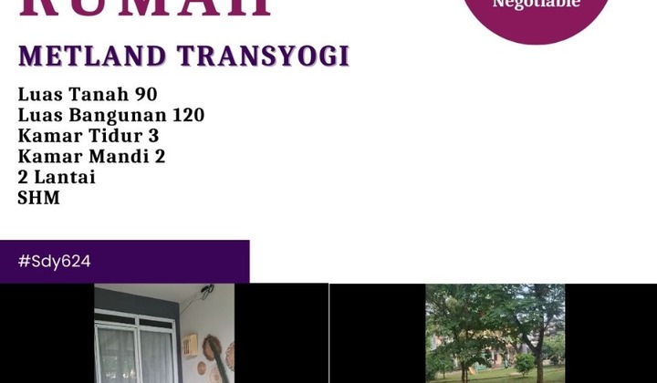 Dijual Rumah 2 Lantai Bagus Rapih Metland Transyogi Cileungsi 2