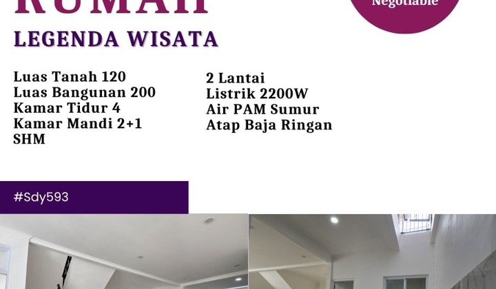 For Sale: 2-Story Ready-to-Occupy House in Legenda Wisata Cibubur. For Sale: 2-Story Ready-to-Occupy House in Legenda Wisata Cibubur.