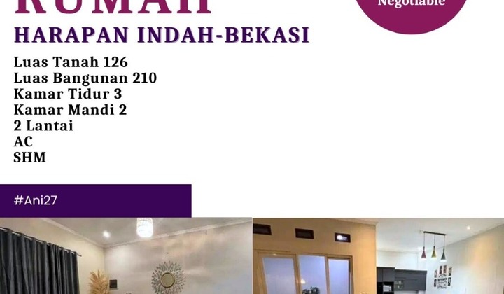 Quick Sale Beautiful 2-Story House in Harapan Indah Bekasi 2