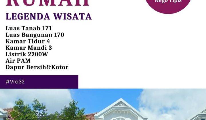 Disewakan Rumah Cantik 2 Lantai Legenda Wisata Cibubur 2