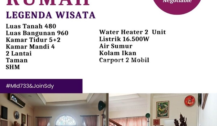 For Sale Spacious and Luxurious House in Cibubur 2