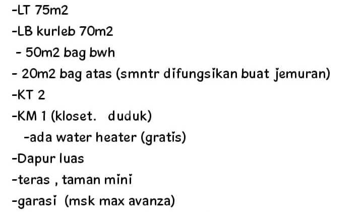 Jual Cepat Rumah Siap huni lokasi sariwangi residence cimahi 2