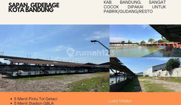 Jual Area Pemancingan Luas Dan Strategis di Gede Bage Menuju Sapan 1