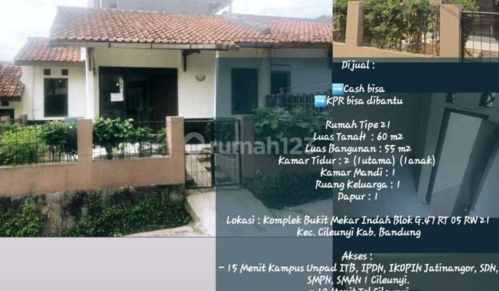 Rumah SHM di Komplek Bukit Mekar Indah Kec. Cileunyi Kab. Bandung, Bandung 2