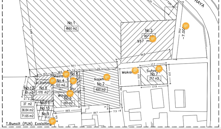Disewakan Kavling Warung Buncit Luas Total 7.378 Jaksel