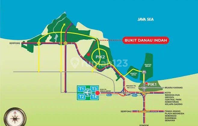 Termurah Kavling Pik2 300m² Bukit Danau Indah 1